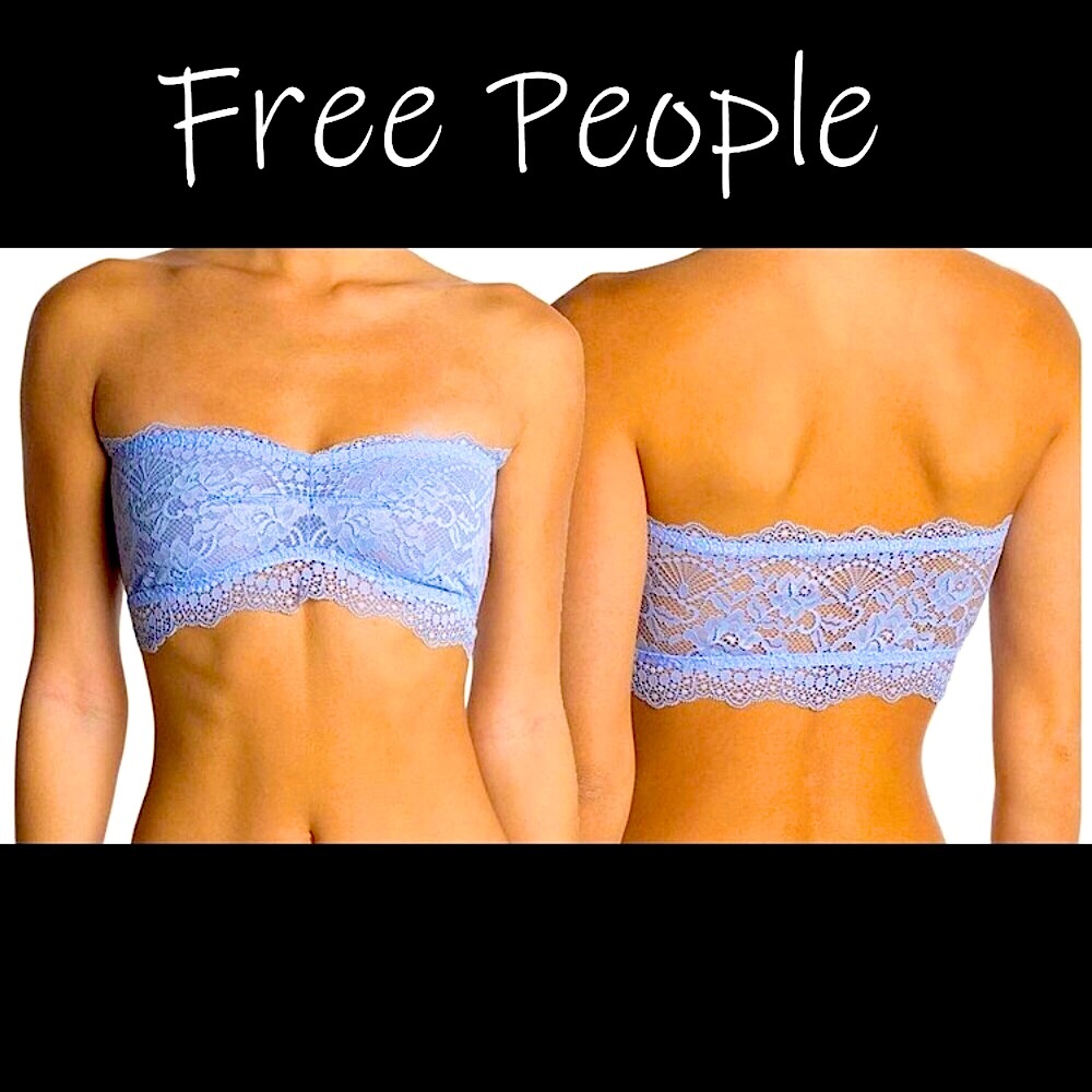 ✨NWT Free People Lacey Looks Bandeau in Bluemoon Quartz SOLD OUT @ FREE PEOPLE🤩